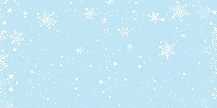 Gratis Vektor decorative christmas banner with snowflakes design