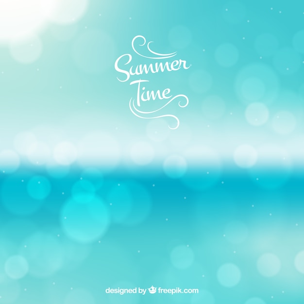 defocused sea background with bokeh effect