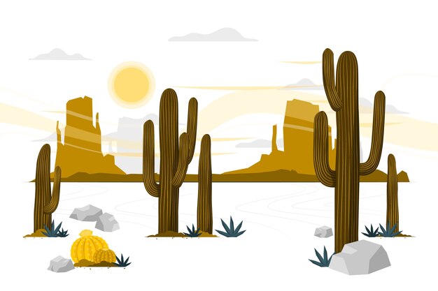Desert  concept illustration