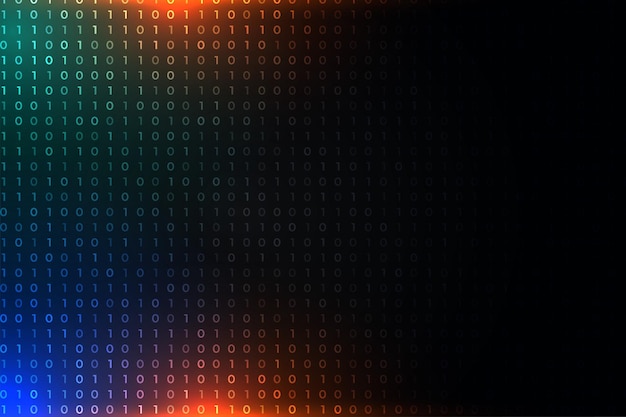 digital binary code tech concept a programming language
