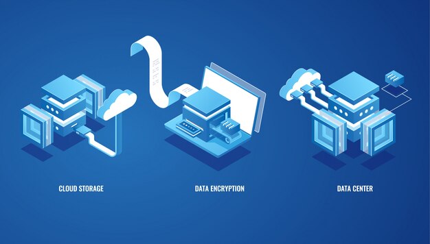 Digital teknik i affärer, molndatalagring, serverrum, onlineplånbok