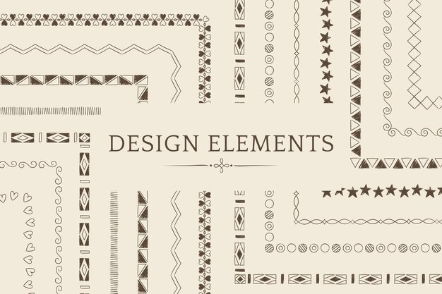 divider line design elements vector collection