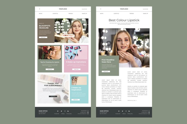 E-mailskabelon til blogger