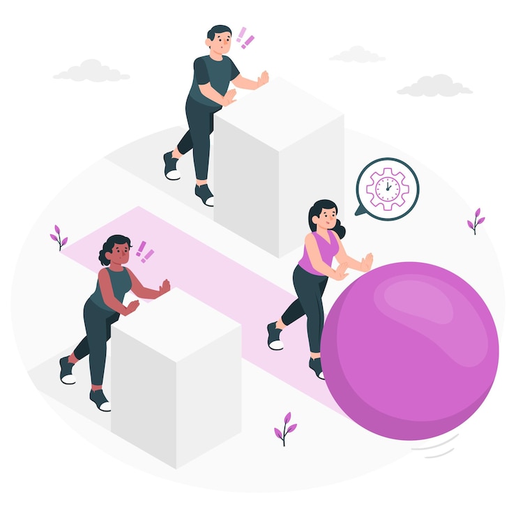 Gratis Vektor efficiency concept illustration