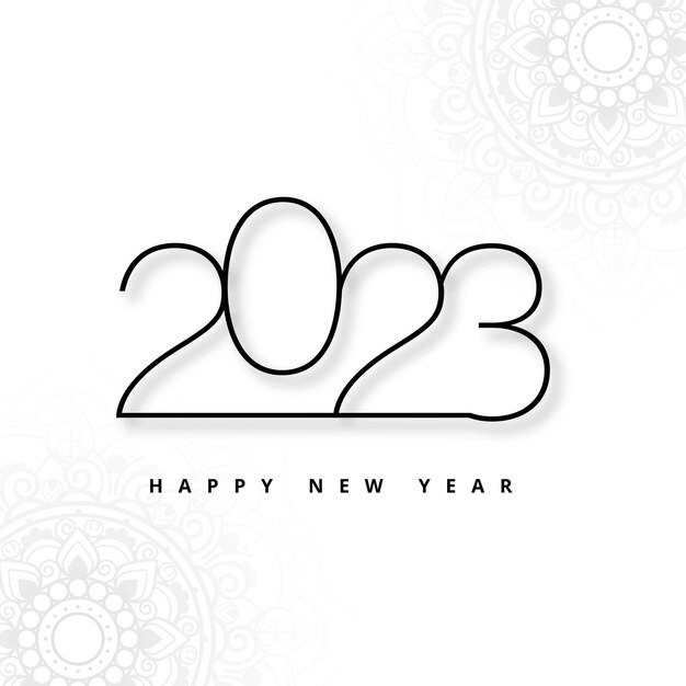elegant 2023 celebration card festival background