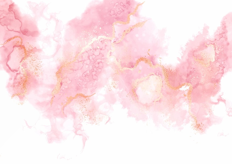Gratis Vektor elegant hand painted alcohol ink background with glitter gold elements