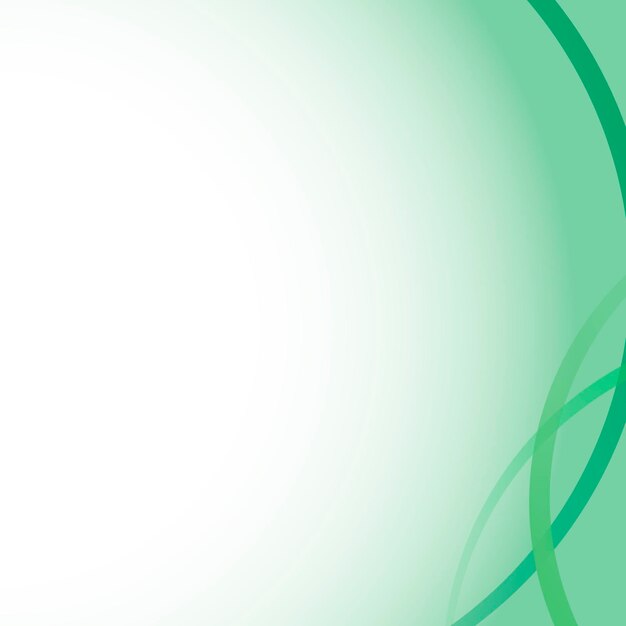 emerald green curve frame template vector