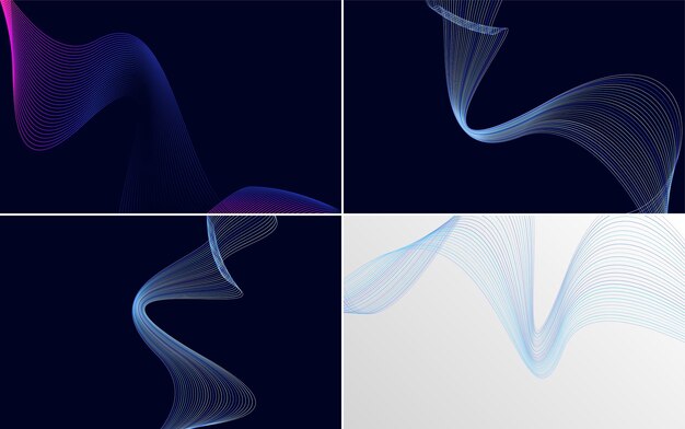 Enhance your design with these vector line backgrounds