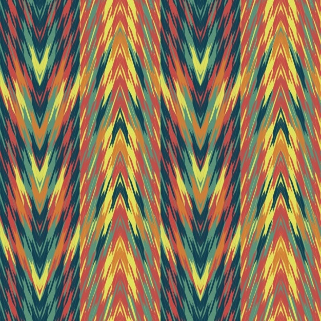 Ethnic pattern in zig zag
