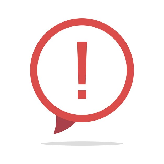 Exclamation Mark Message Bubble