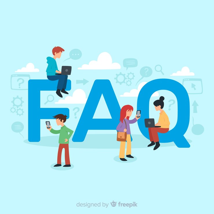 Gratis Vektor faq-koncept