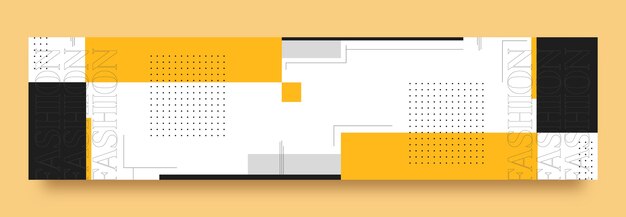 fashion collection and style twitch banner template
