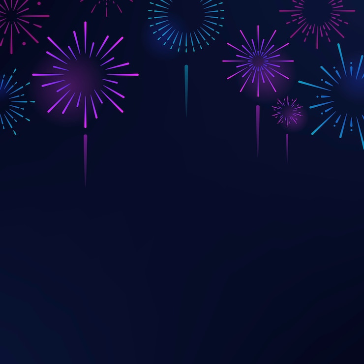 Gratis Vektor firework explosions background design vector