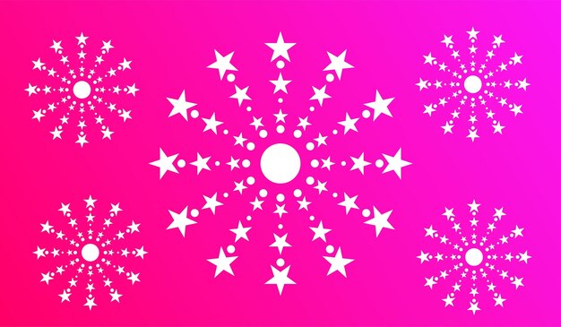 Firework happy new year design gradient
