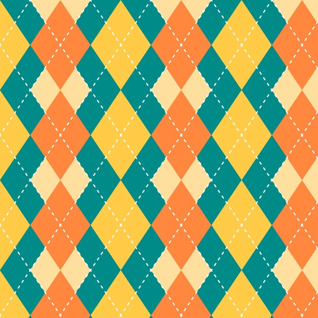 Fladt argyle-mønster