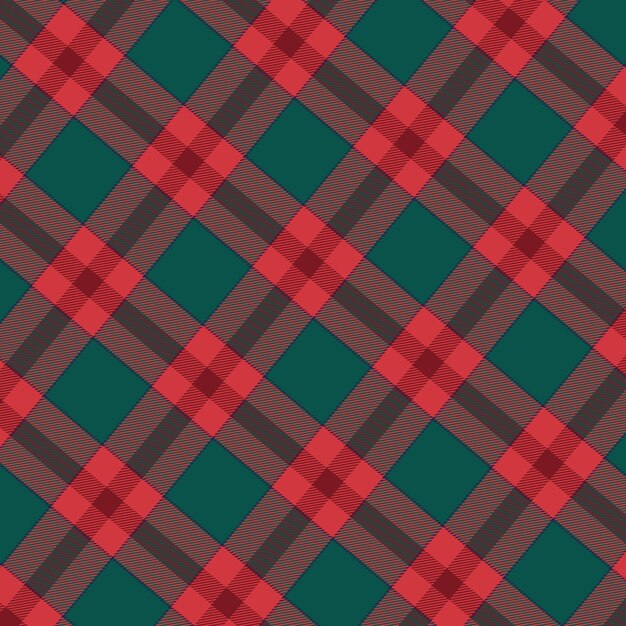 Fladt julede ternet mønsterdesign