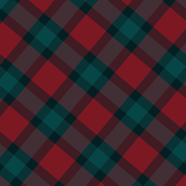 Fladt julede ternet mønsterdesign
