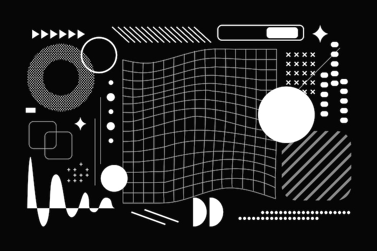 Gratis Vektor flat abstract wireframe background