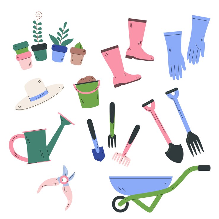 Gratis Vektor flat arbor day elements collection