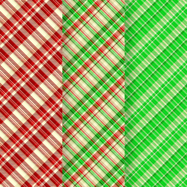 flat christmas plaid pattern design