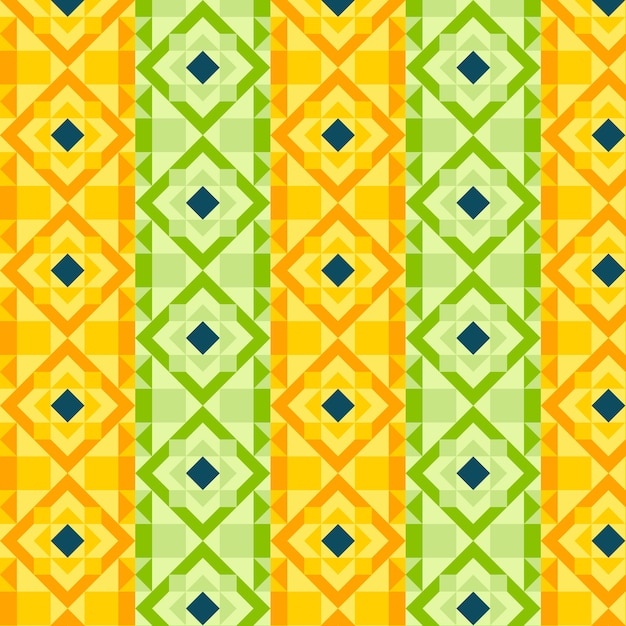 Flat design colorful geometric pattern