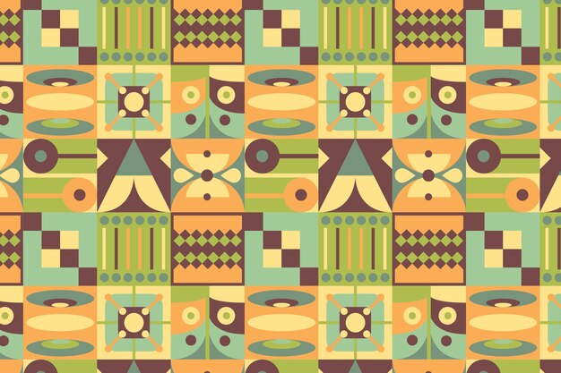 flat design geometric pattern background