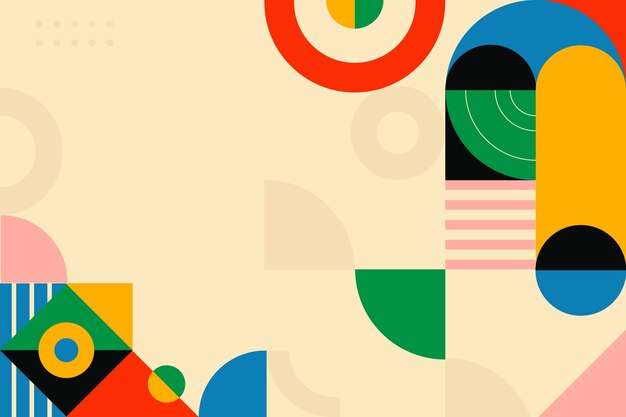 Flat design geometric pattern background
