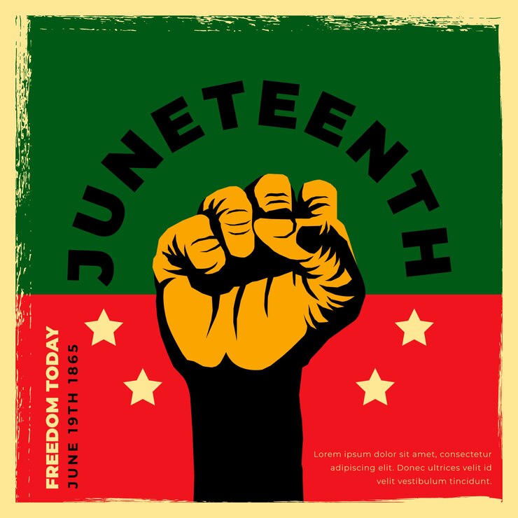 Gratis Vektor flat juneteenth illustration