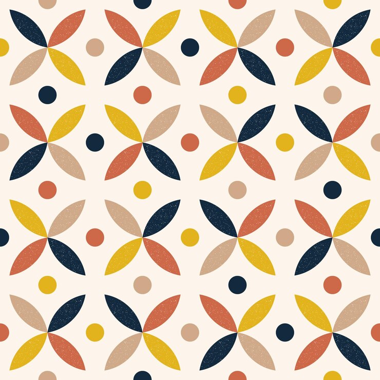 Gratis Vektor flat scandinavian design pattern