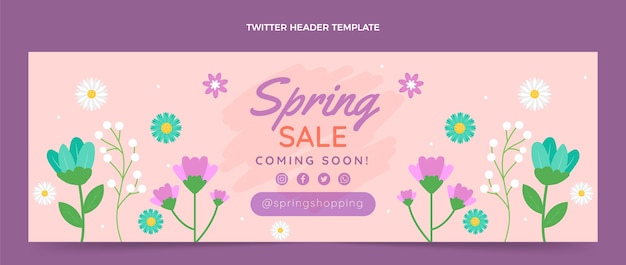 flat spring twitter header