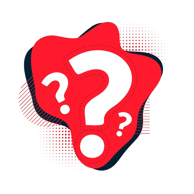 fluid style question mark symbol background for innovative idea vector