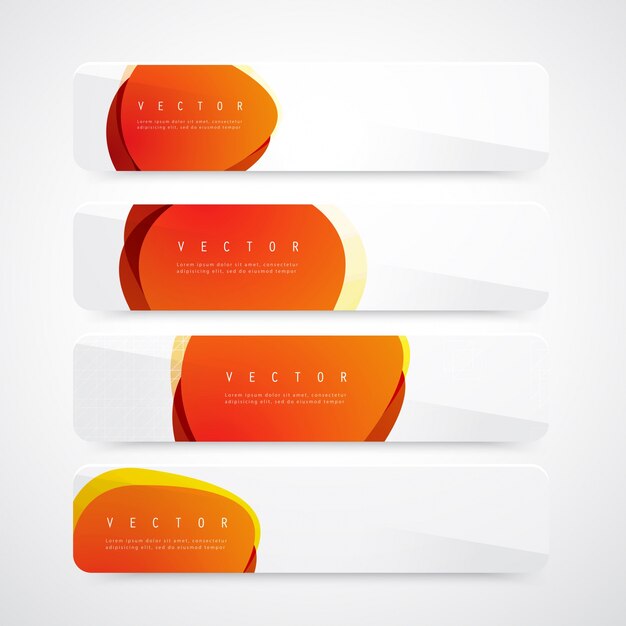 Flyer template header design circles.