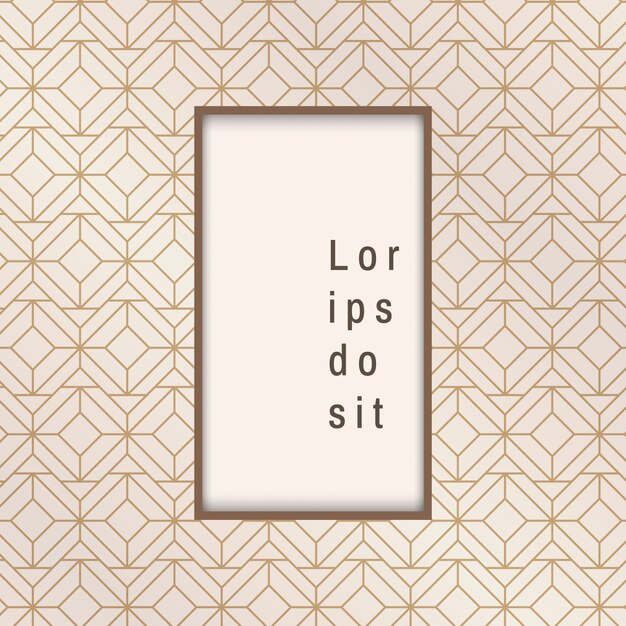 Gatsby patterned frame
