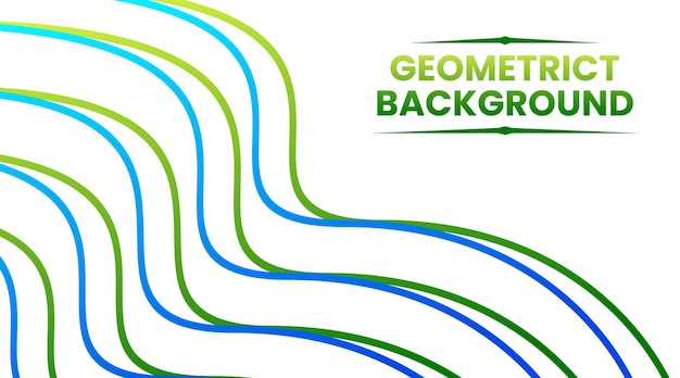 Geometric Abstract with Flowing Lines and Vibrant Color Gradients