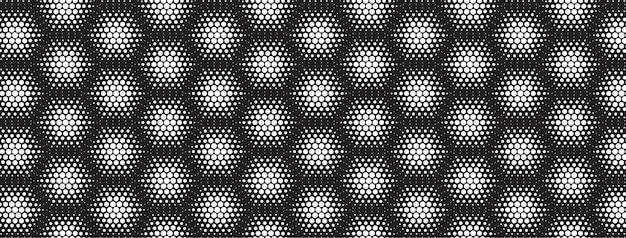 geometric halftone pattern in hexagon style background