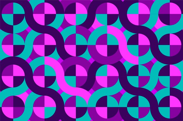 geometric mural wallpaper concept