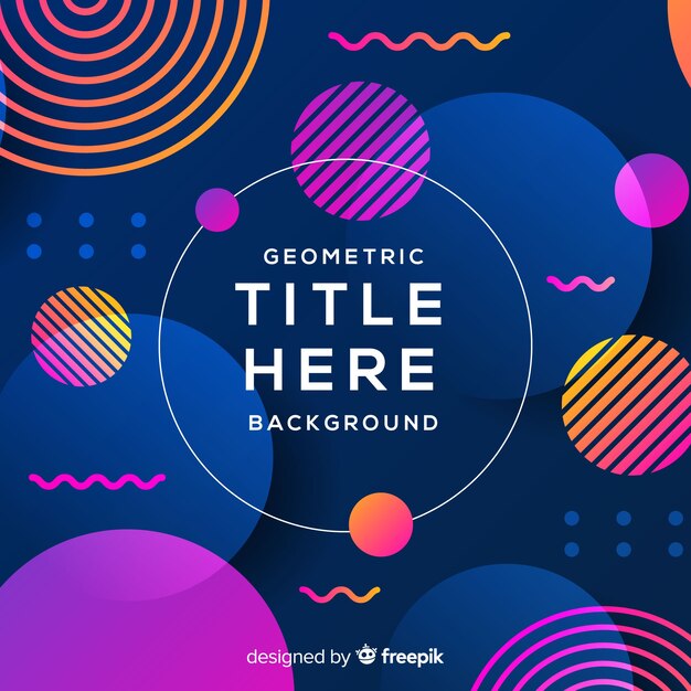 Geometric shapes background