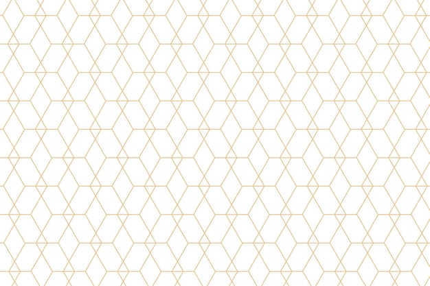 geometric style hexagon shape pattern on white background