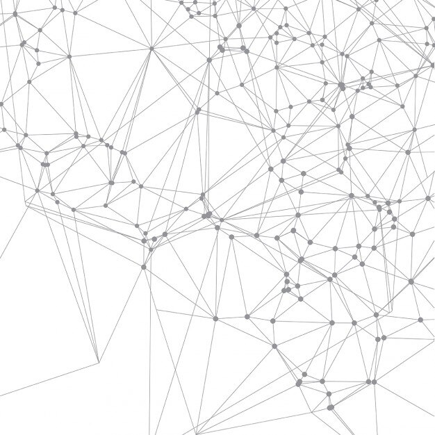Gratis Vektor geometriske linjer på en hvid baggrund