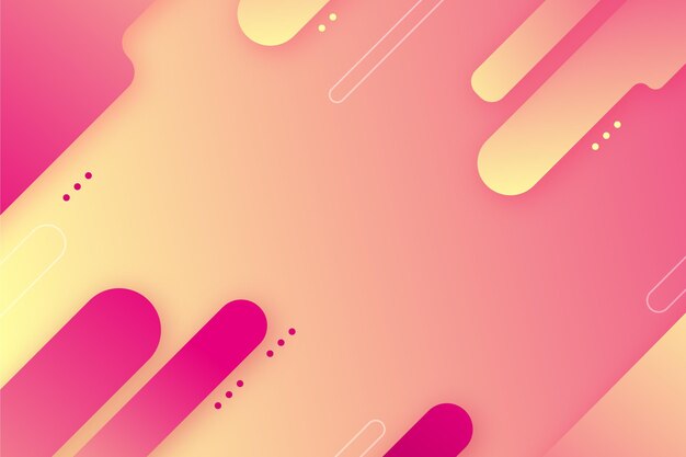 gradient abstract background with different shapes