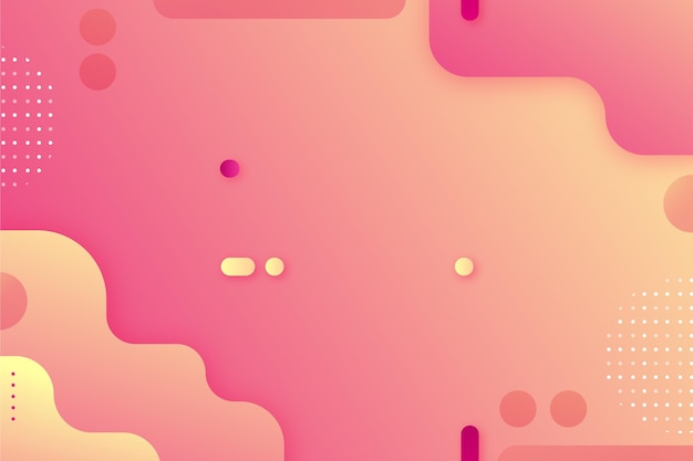 Gradient abstract background with different shapes