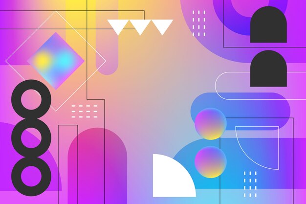 gradient abstract geometric background