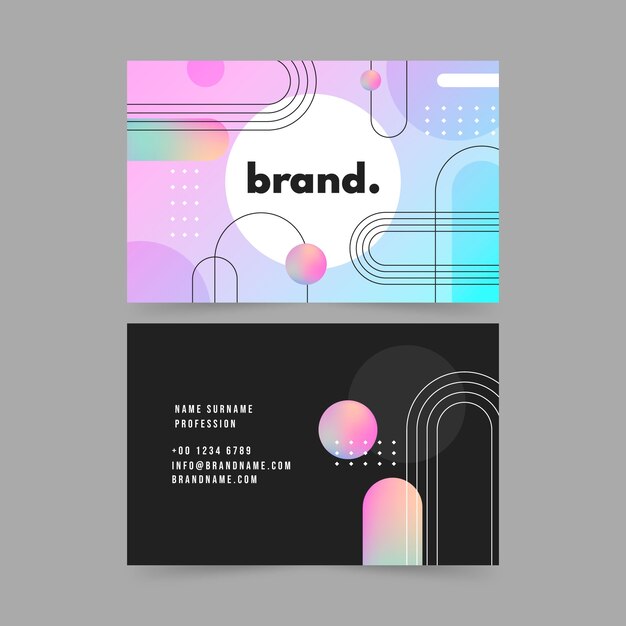Gradient abstrakt visitkort