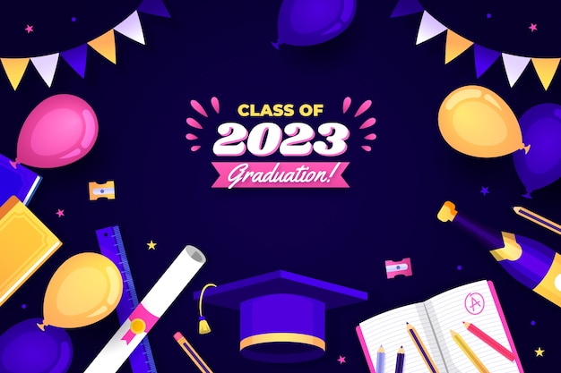 Gradient class of 2023 background
