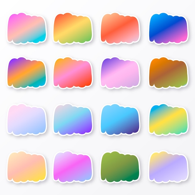 Gradient color set element set