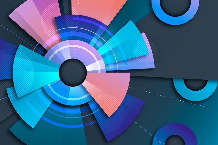 Gratis Vektor gradient geometric background