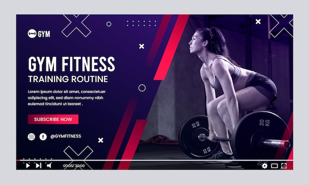 Gradient gym class youtube thumbnail