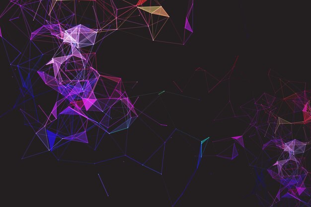 gradient network connection background