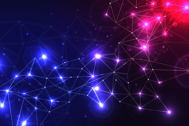 gradient network connection background