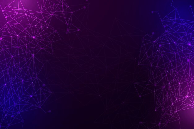 Gradient network connection background